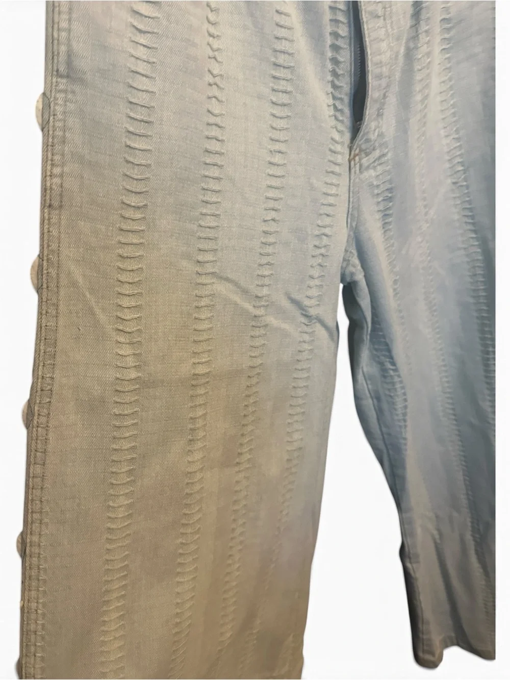 POL Lg Heart Side Light Blue Jeans